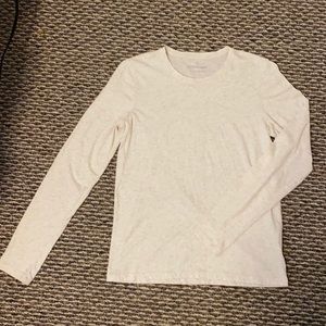 Everlane Oatmeal Organic Cotton Long Sleeve Tee